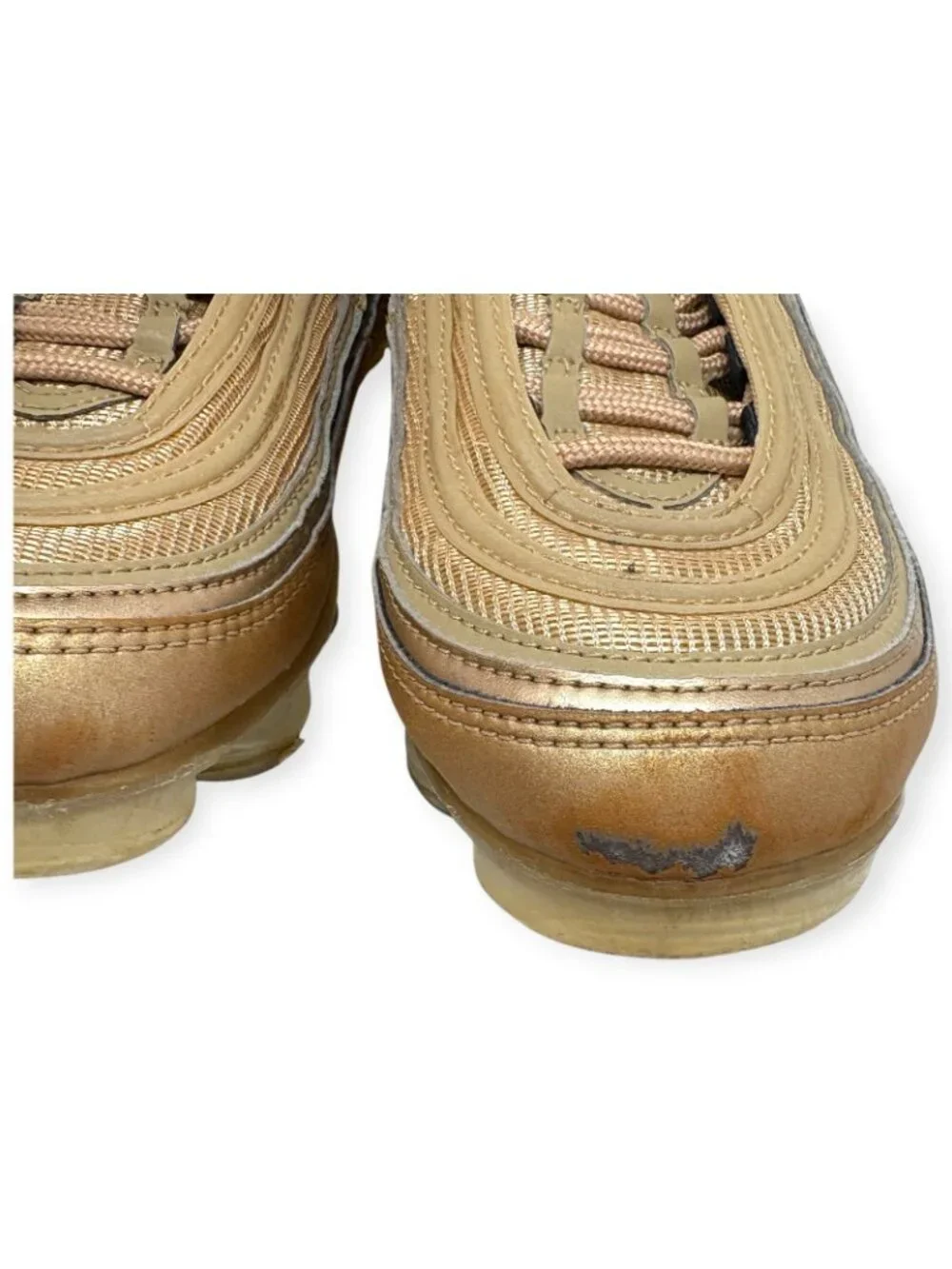 Nike Air VaporMax 97 Blur Vintage Coral Gold AO4542-902 Womens 6.5 Gym Running